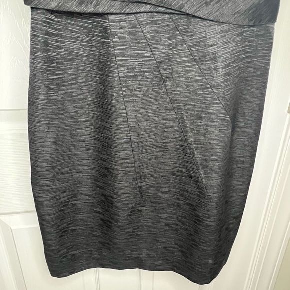 David Meister Silver Gray Jewel‎ Neck Sleeveless Sheath Mini Dress Size 10 - Picture 5 of 11